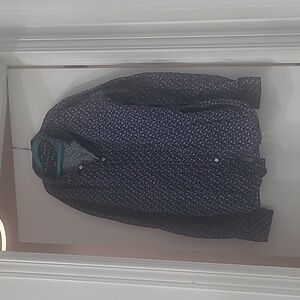 Denim & Flower Blue Shirt L